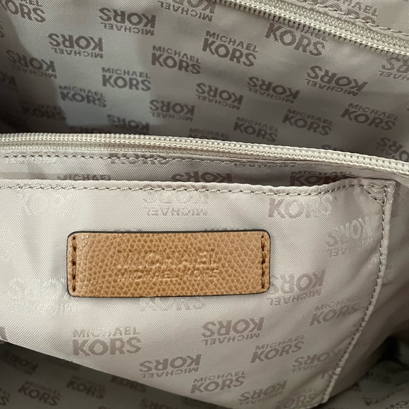 Michael Kors brown leather tote shoulder bag large - Picture 6 of 16